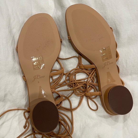 J. Crew lace-up strappy sandals in vachetta - Picture 9 of 9